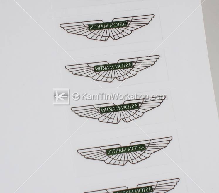 Aston Martin - 透明(反貼)貼紙製作